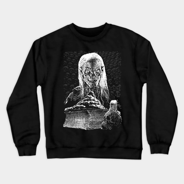 Hello Boils and Ghouls! (White) Crewneck Sweatshirt by ilcalvelage